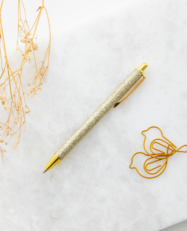 Gold Glitter Pen
