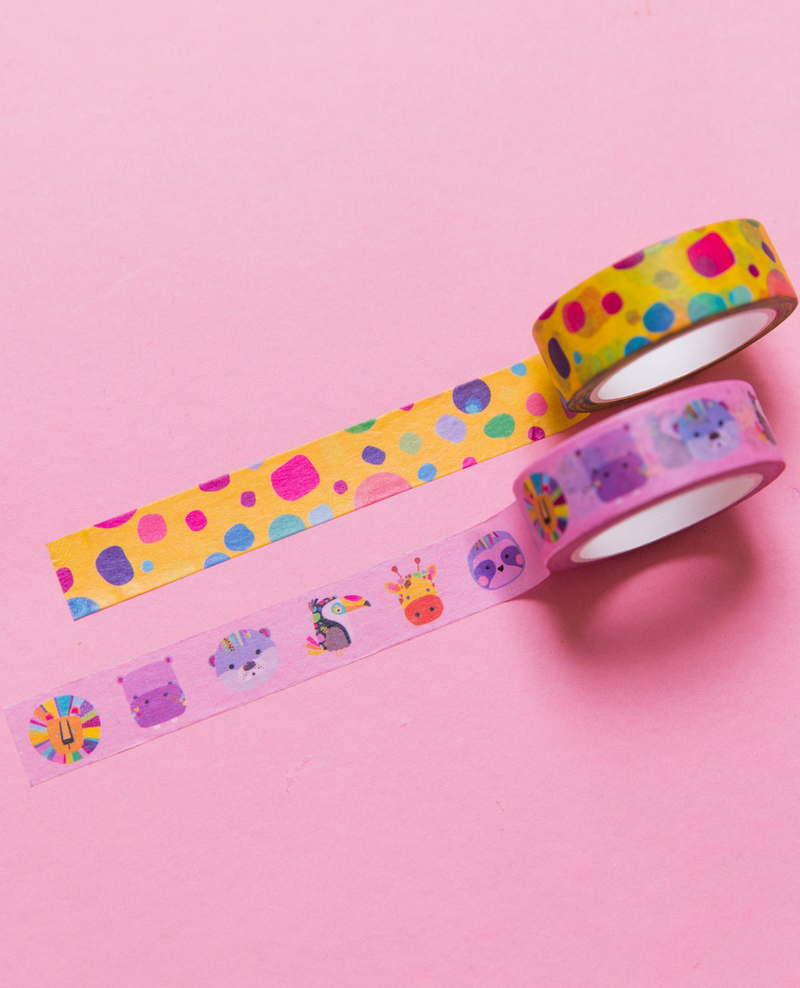 Critter Collage Washi Tape