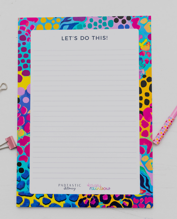 Electric Leopard A4 Notepad