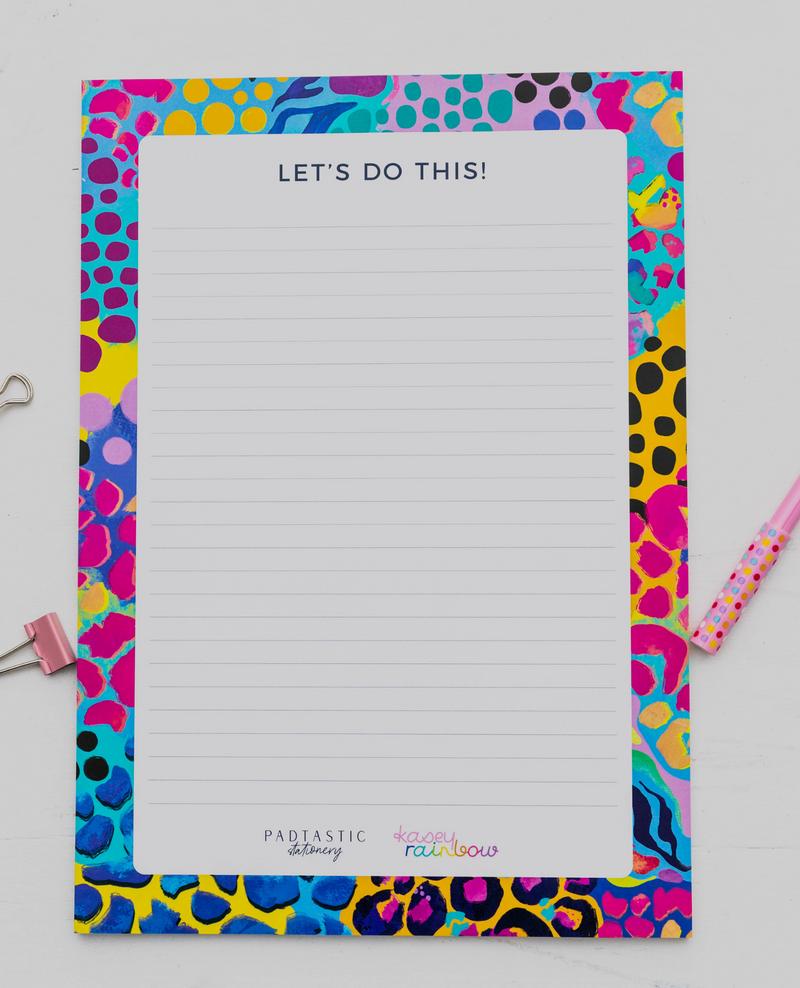Electric Leopard A4 Notepad