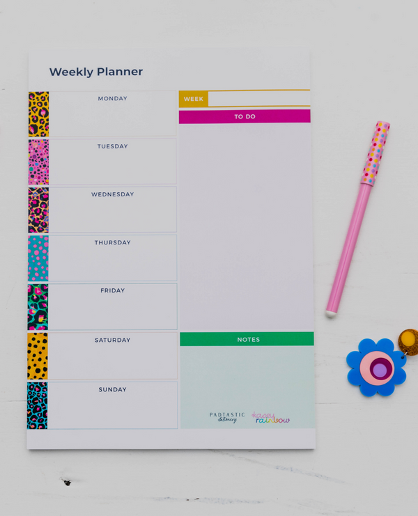 Rainbow Essential Weekly Notepad