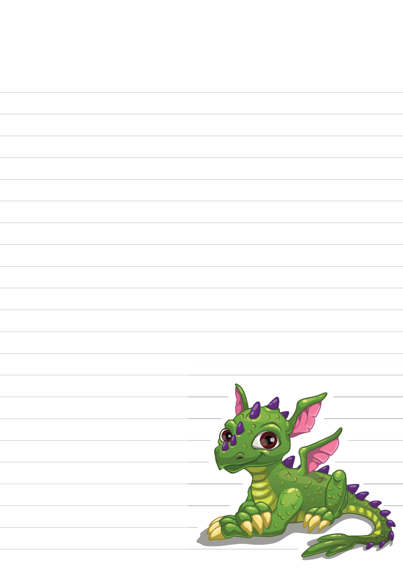 Mythical Mixed Design Notepad [Lined]