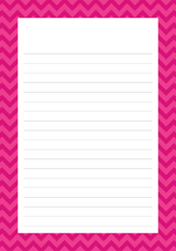 Chevron Mixed Design Notepad [Lined]