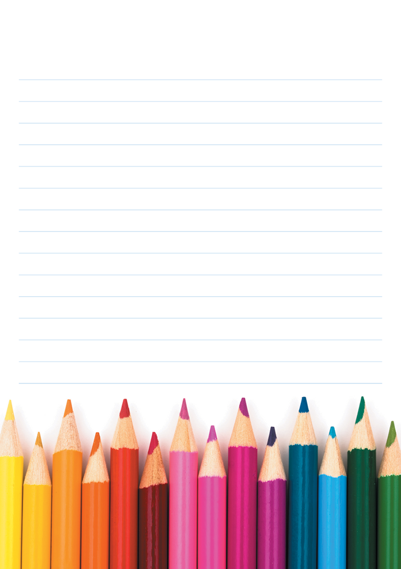 Bold & Bright Mixed Design Notepad [Lined]
