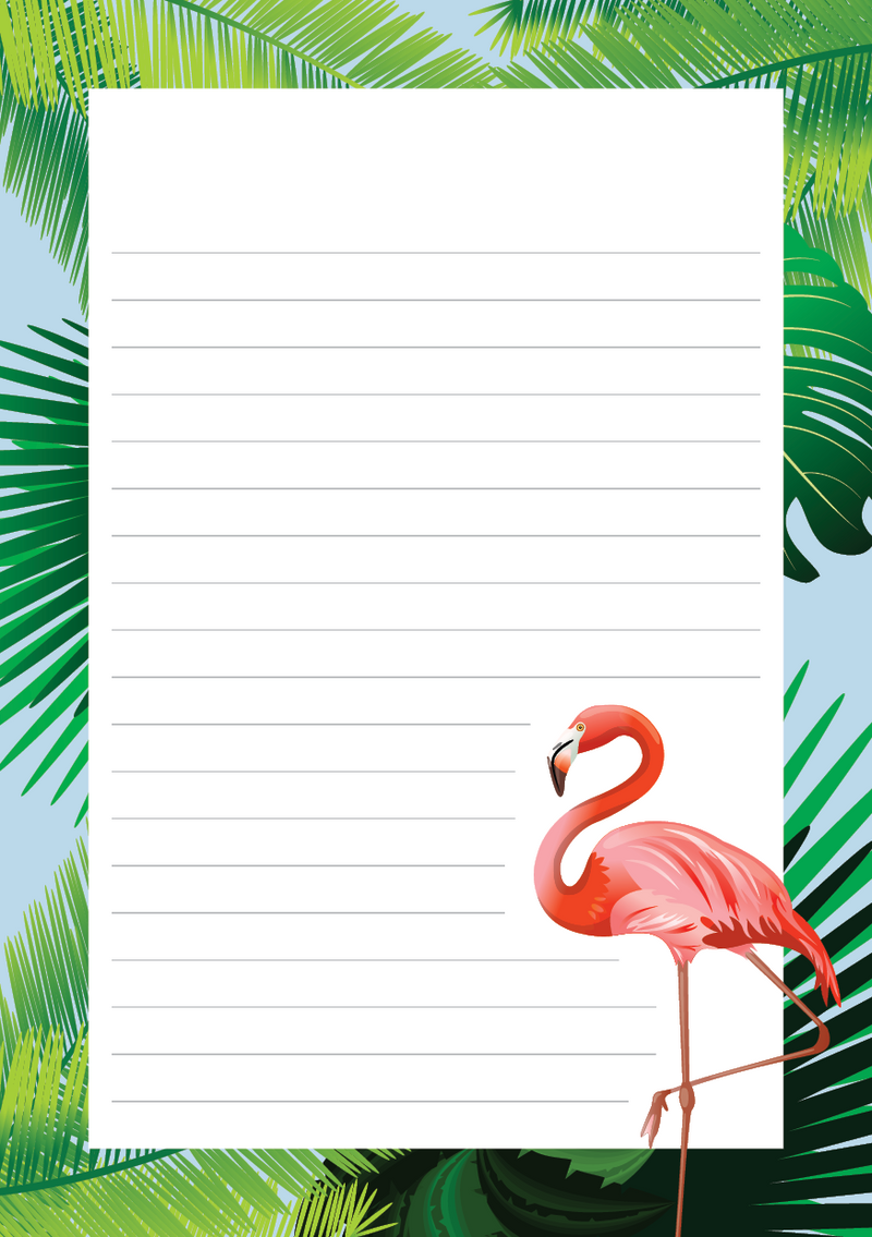 Birds Mixed Design Notepad [Lined]