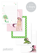 Mythical Mixed Design Notepad [Lined]